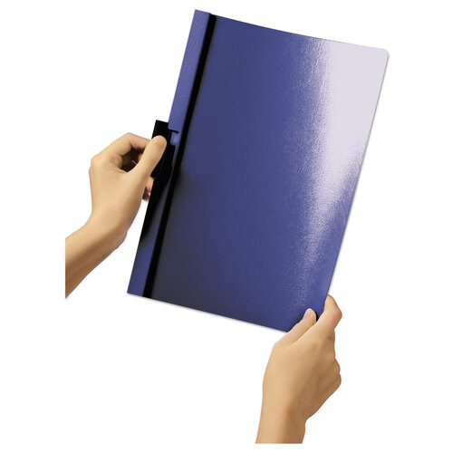 DBL220357 - Durable Office Products - DuraClip Report Cover, Clip Fastener, 8.5 x 11, Clear/Graphite, 25/Box