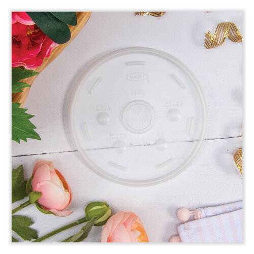 DCC32SL1 - Dart - Lids for Foam Cups and Containers, Fits 32 oz, 44 oz, 60 oz Cups, Translucent, 1,000/Carton