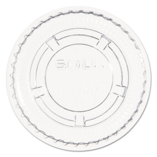 Portion/Souffle Cup Lids, Fits 0.5 oz to 1 oz Cups, PET, Clear, 125 Pack, 20 Packs/Carton Portion/Souffle Cup Lids, Fits 0.5 oz to 1 oz Cups, PET, Clear, 125 Pack, 20 Packs/Carton