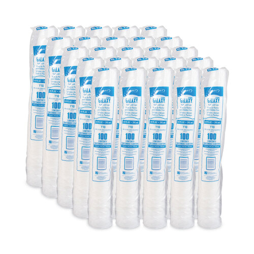 DCCY10 - Dart - High-Impact Polystyrene Cold Cups, 10 oz, Translucent, 100 Cups/Sleeve, 25 Sleeves/Carton