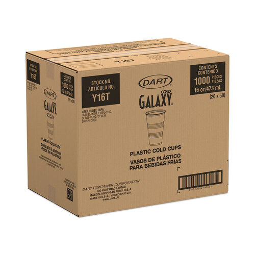 DCCY16TPK - Dart - High-Impact Polystyrene Cold Cups, 16 oz, Translucent, 50/Pack