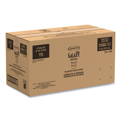 DCCY5PK - Dart - High-Impact Polystyrene Cold Cups, 5 oz, Translucent, 100/Pack