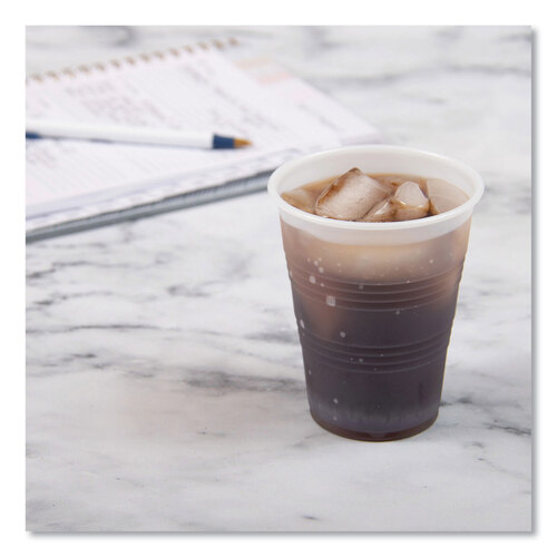 DCCY9CT - Dart - High-Impact Polystyrene Cold Cups, 9 oz, Translucent, 100 Cups/Sleeve, 25 Sleeves/Carton