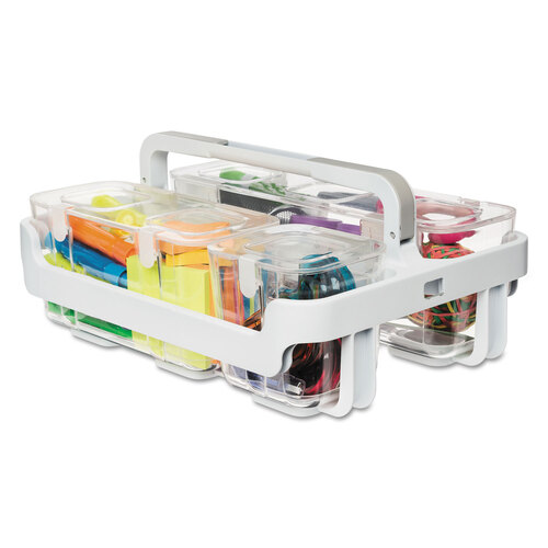 Deluxe Small Classroom Caddy, White