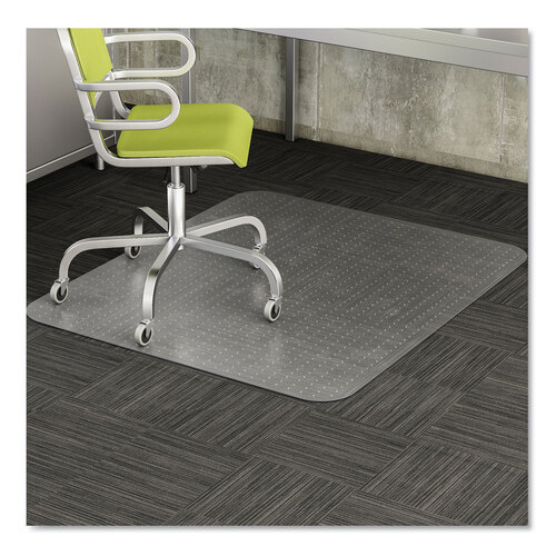 DEFCM11242COM - deflecto - EconoMat Occasional Use Chair Mat for Low Pile Carpet, 45 x 53, Rectangular, Clear