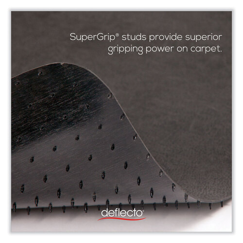 DEFCM14142BLK - deflecto - SuperMat Frequent Use Chair Mat for Medium Pile Carpet, 36 x 48, Rectangular, Black