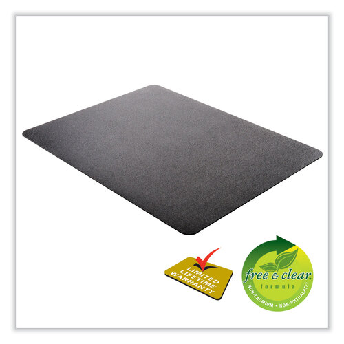 DEFCM14142BLK - deflecto - SuperMat Frequent Use Chair Mat for Medium Pile Carpet, 36 x 48, Rectangular, Black