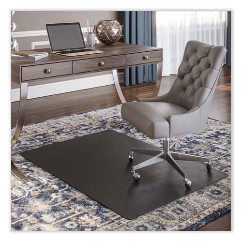 DEFCM14142BLK - deflecto - SuperMat Frequent Use Chair Mat for Medium Pile Carpet, 36 x 48, Rectangular, Black