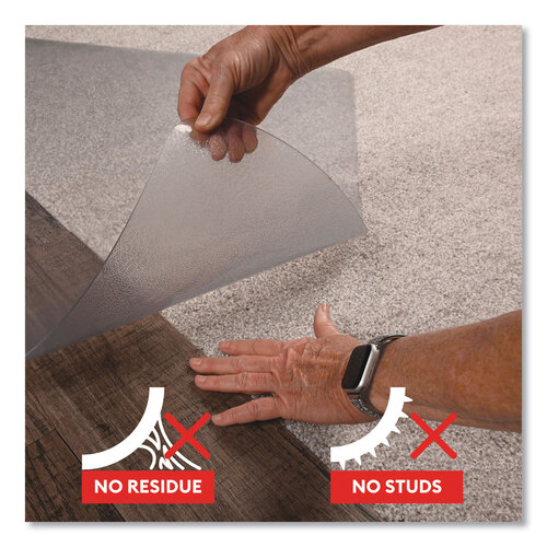 DEFCM23140SPR6C - deflecto - SuperGrip Chair Mat, Rectangular, 48 x 26, Clear, Ships Rolled