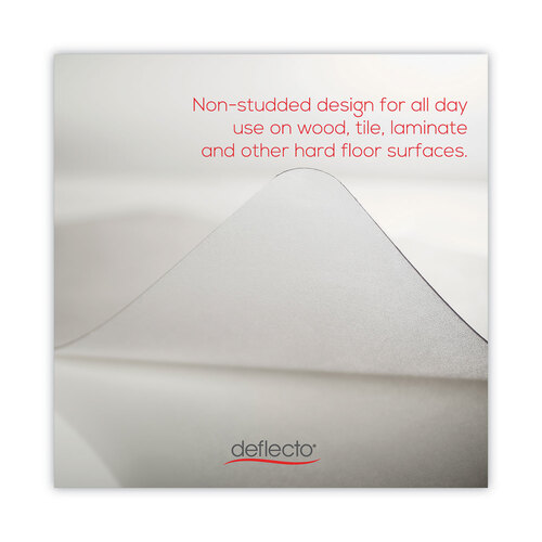 DEFCM2E242AM - deflecto - Antimicrobial Chair Mat, Rectangular, 45 x 53, Clear