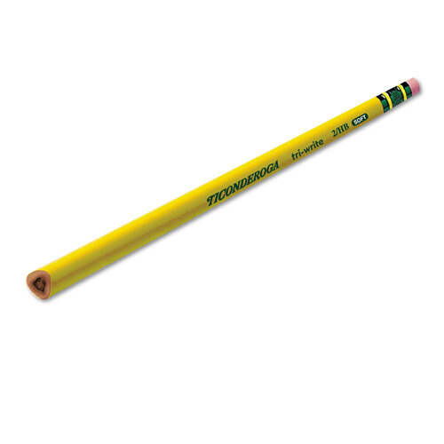 Primary Size Wood-Cased #2 HB Soft 36-Pack New My First Tri-Write Pencils with Eraser Yellow 