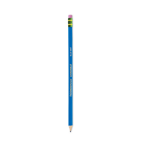 Erasable Colored Pencils, Blue, Pack of 12 - DIX14209, Dixon Ticonderoga  Company