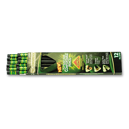 Ticonderoga Beginners Woodcase Pencil with Eraser and Microban Protection  by Dixon® DIX13308