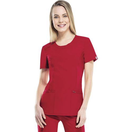 Black Cherokee Scrubs Infinity Round Neck Top 2624A BAPS 
