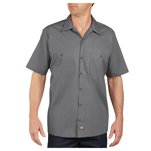 BettyMills: Men's Short Sleeve Industrial Work Shirt - Dickies LS535GG L EA