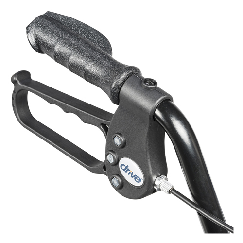 DRV10257BL-1 - Drive Medical - Durable 4 Wheel Rollator, 7.5" Casters, Fold Up Removable Back Support