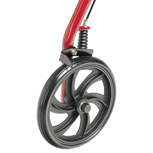 DRV10257RD-1 - Drive Medical - Four Wheel Rollator Rolling Walker with Fold Up Removable Back Support, Red