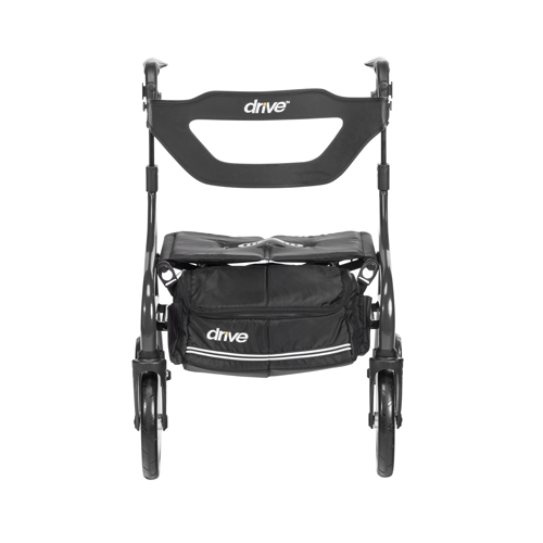 DRV102662BK-H - Drive Medical - Nitro Sprint Rollator Rolling Walker, Hemi Height, Black