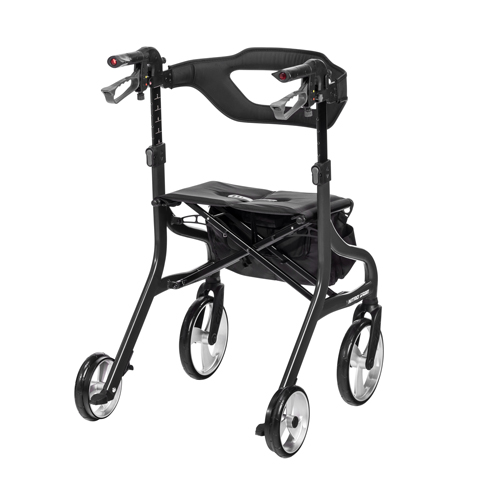 DRV102662BK-T - Drive Medical - Nitro Sprint Rollator Rolling Walker, Tall, Black