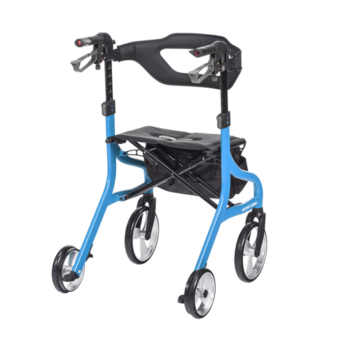 DRV102662BL-T - Drive Medical - Nitro Sprint Rollator Rolling Walker, Tall, Blue