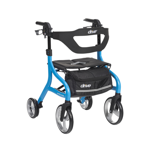 DRV102662BL - Drive Medical - Nitro Sprint Rollator Rolling Walker, Blue