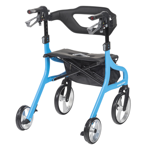 DRV102662BL - Drive Medical - Nitro Sprint Rollator Rolling Walker, Blue