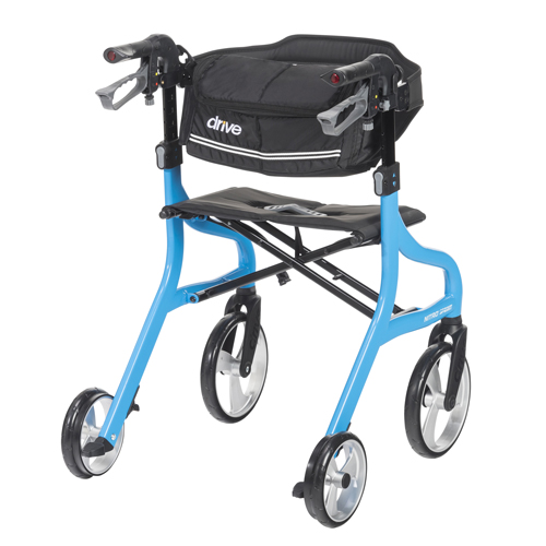 DRV102662BL - Drive Medical - Nitro Sprint Rollator Rolling Walker, Blue