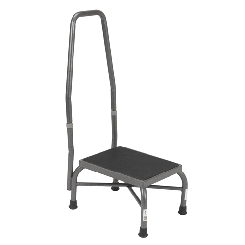thumbnail interactive-video image 1 of CeilBlue Bariatric 2-Step Step Stool With Handrail – 1 Each, Heavy Duty 1 of 4