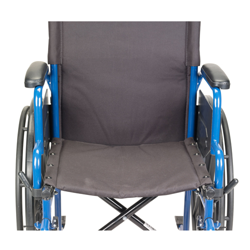 DRVBLS16FBD-ELR - Drive Medical - Blue Streak Wheelchair with Flip Back Desk Arms, Elevating Leg Rests, 16" Seat