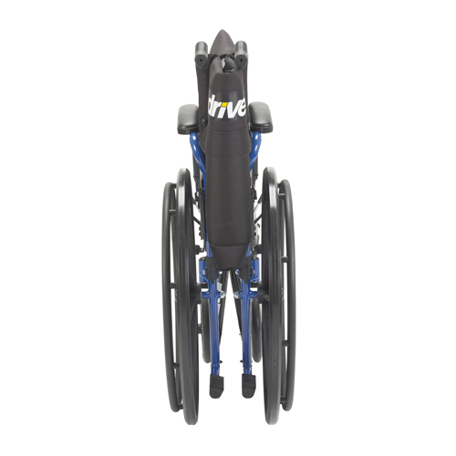 DRVBLS16FBD-ELR - Drive Medical - Blue Streak Wheelchair with Flip Back Desk Arms, Elevating Leg Rests, 16" Seat