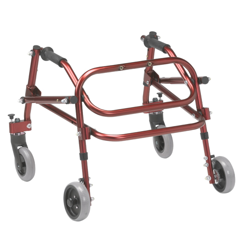 DRVKA1200-2GCR - Drive Medical - Nimbo 2G Lightweight Posterior Walker, Extra Small, Castle Red
