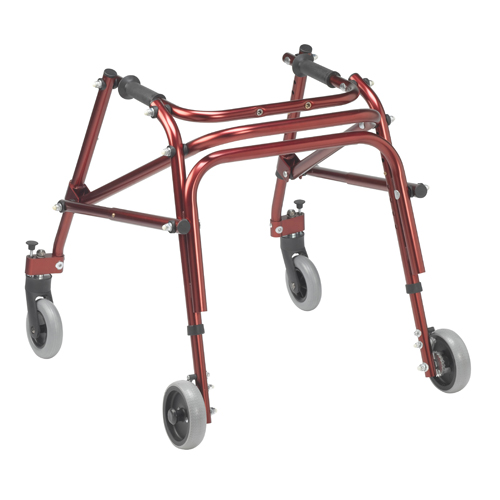 DRVKA2200-2GCR - Drive Medical - Nimbo 2G Lightweight Posterior Walker, Small, Castle Red