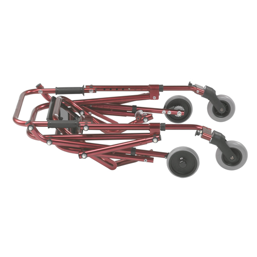 DRVKA2200S-2GCR - Drive Medical - Nimbo 2G Lightweight Posterior Walker with Seat, Small, Castle Red
