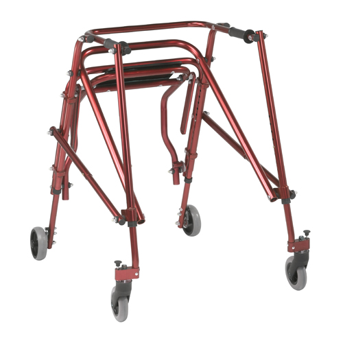 DRVKA4200S-2GCR - Drive Medical - Nimbo 2G Lightweight Posterior Walker with Seat, Large, Castle Red