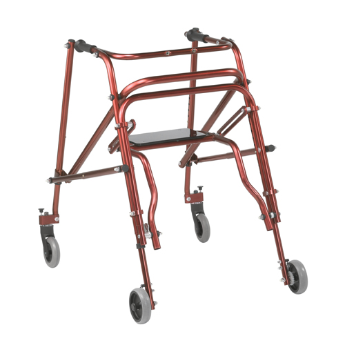 DRVKA4200S-2GCR - Drive Medical - Nimbo 2G Lightweight Posterior Walker with Seat, Large, Castle Red
