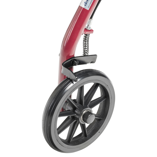 DRVR726RD - Drive Medical - Rollator Rolling Walker with 6" Wheels, Fold Up Removable Back Support and Padded Seat, Red