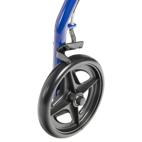 DRVR728BL - Drive Medical - Aluminum Rollator Rolling Walker with Fold Up and Removable Back Support and Padded Seat, Blue