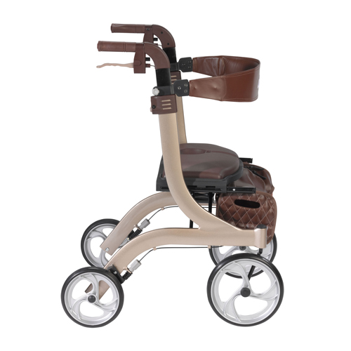 BettyMills Nitro DLX Euro Style Walker Rollator, Champagne Drive Medical rtl10266chhs