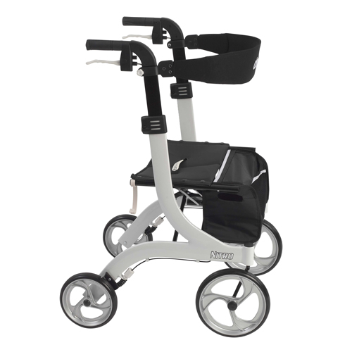 DRVRTL10266WT - Drive Medical - Nitro Euro Style Rollator Rolling Walker, White