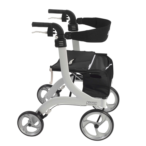 DRVRTL10266WT - Drive Medical - Nitro Euro Style Rollator Rolling Walker, White