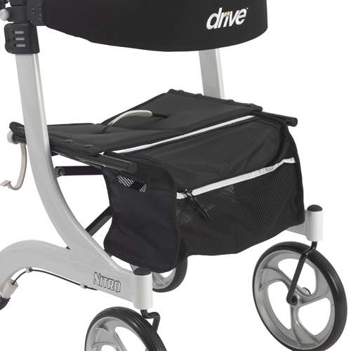 DRVRTL10266WT - Drive Medical - Nitro Euro Style Rollator Rolling Walker, White