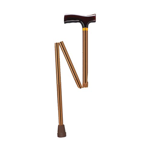 DRVRTL10304BZ - Drive Medical - Lightweight Adjustable Folding Cane with T Handle, Bronze