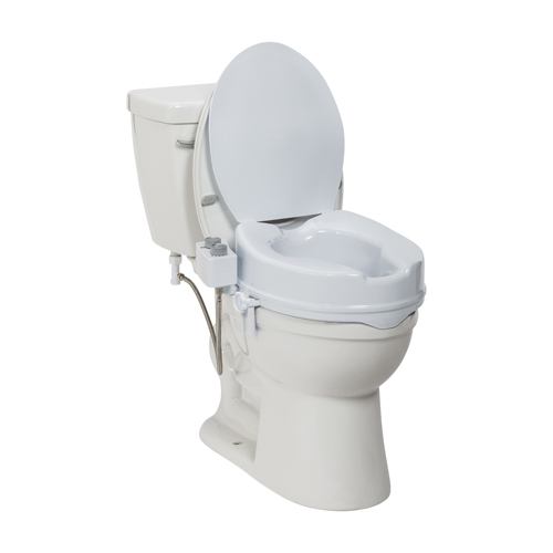 DRVRTL12C005-WH - Drive Medical - PreserveTech Raised Toilet Seat with Bidet, Ambient Water
