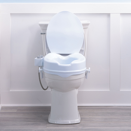 DRVRTL12C005-WH - Drive Medical - PreserveTech Raised Toilet Seat with Bidet, Ambient Water