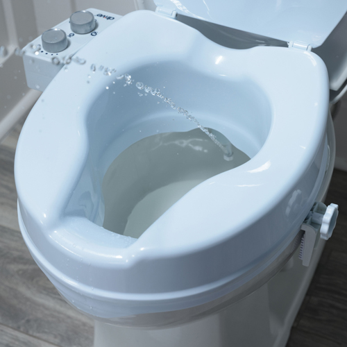 DRVRTL12C005-WH - Drive Medical - PreserveTech Raised Toilet Seat with Bidet, Ambient Water