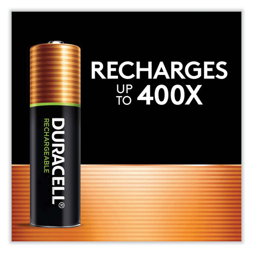 DURNLAA4BCD - Duracell - Rechargeable StayCharged NiMH Batteries, AA, 4/Pack