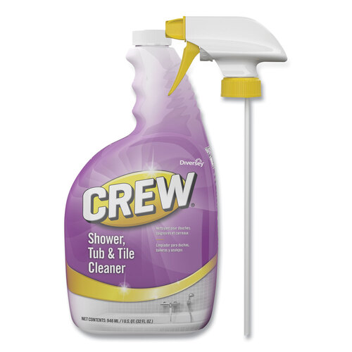 Crew Shower, Tub and Tile Cleaner, Liquid, 32 oz, 4/Carton Crew Shower, Tub and Tile Cleaner, Liquid, 32 oz, 4/Carton