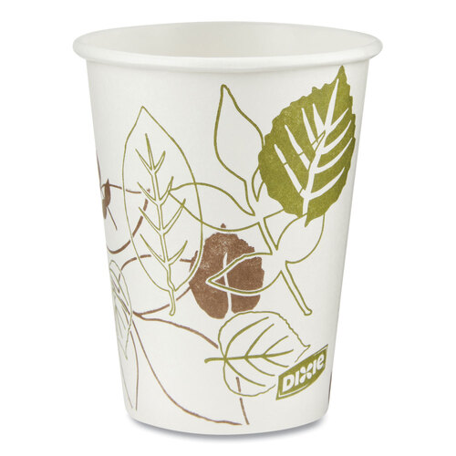 DXE2338WSPK - Dixie - Pathways Paper Hot Cups, 8 oz, 25/Pack