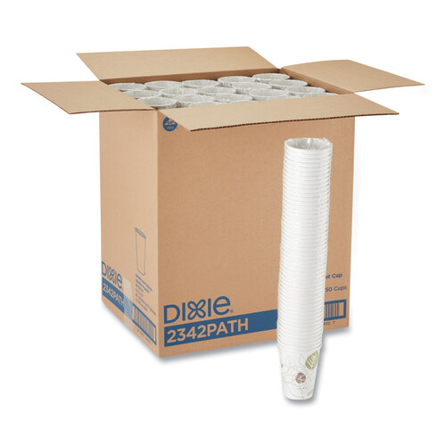 DXE2342PATH - Dixie - Pathways. 12 oz. Paper Hot Cups