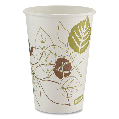DXE2346PATH - Dixie - Pathways. 16 oz. Paper Hot Cups